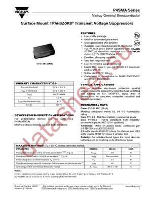 P4SMA10CAHE3/61 datasheet  